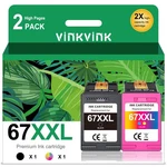 Xxl Ink Cartridges Black And Color Combo Pack Replacement For Hp 67XL Work. Fixed Price $56.94.
