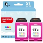 Penguin Color Ink Cartridges For HP67XL Deskjet 2700 275. Fixed Price $48.26.