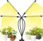 Led Grow Lights, 4 Heads Full Spectrum Plants With Clamp For Indoor. Fixed Price $40.31.