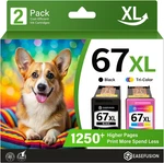 67XL Ink Cartridges Black/color Combo Pack Replacement For Hp. Fixed Price $45.79.