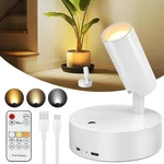 Rechargeable Remote Spot Lights With Timer Dimmable Battery Operated Uplighting. Fixed Price $10.99.