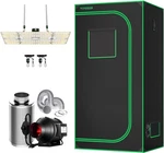 Vivosun 3X3FT Grow Tent Combo & 200W Led Light 6" Inline Duct Fan. Fixed Price $259.99.