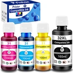 High Capacity Compatible Ink Refill Bottles For Hp Smart Tank 7301 7602 5000 .... Fixed Price $39.99.