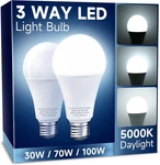 Unilamp Way Led Bulbs, 30/70/100W Equivalent, Daylight White 5000K, A19. Fixed Price $14.99.