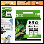 Relcolor Black Ink Cartridge Replacement For Hp 63XL 2 Pack. Fixed Price $60.99.
