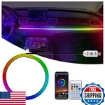 43.3IN Rgb Acrylic Led Car Interior Strip Lights - App/music Sync. Fixed Price $20.84.