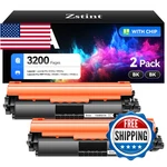 17A Black Toner Cartridge 2-PACK High Yield With Chip Replacement For Hp CF2. Fixed Price $41.76.